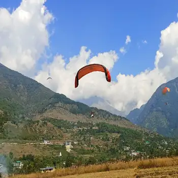 Family enjoying a luxury camping experience at Beaumont Glamping, Dharamshala, Himachal Pradesh