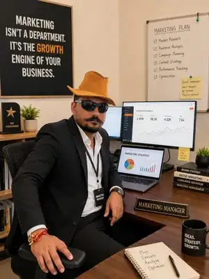 Portrait of Akshay, marketing manager at Beaumont Glamping