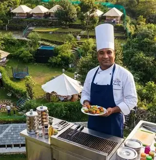 Portrait of Neeraj, executive chef at Beaumont Glamping